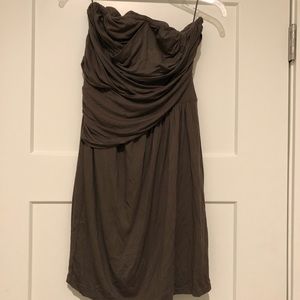 Express: strapless dress, above the knee